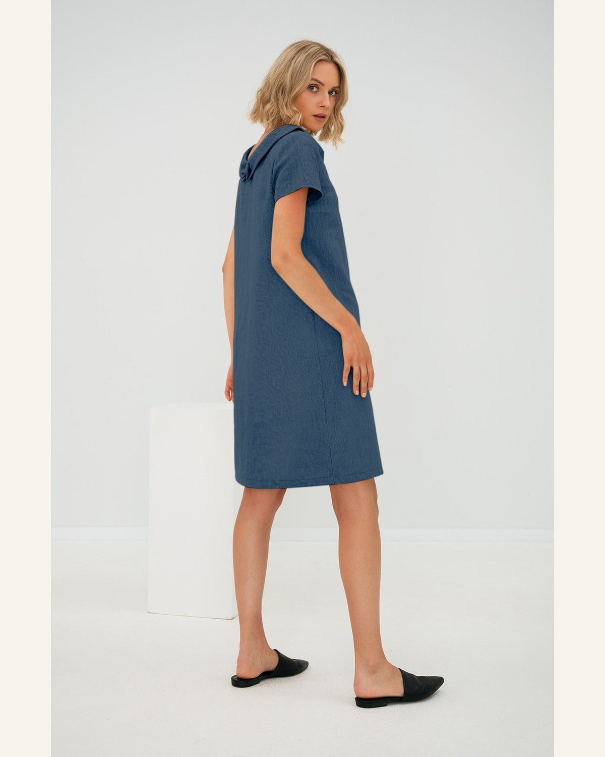 Altrosa Leinenkleid für das Büro - Produktbild 5