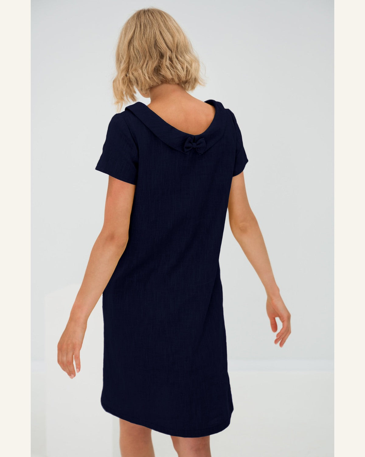 Grünes Midi-Leinenkleid Story - Produktbild 2