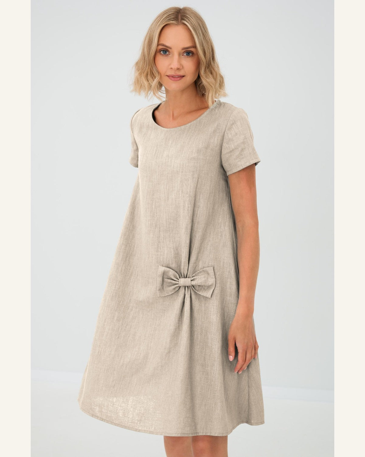 Klassisches Shift-Leinenkleid - Produktbild 1