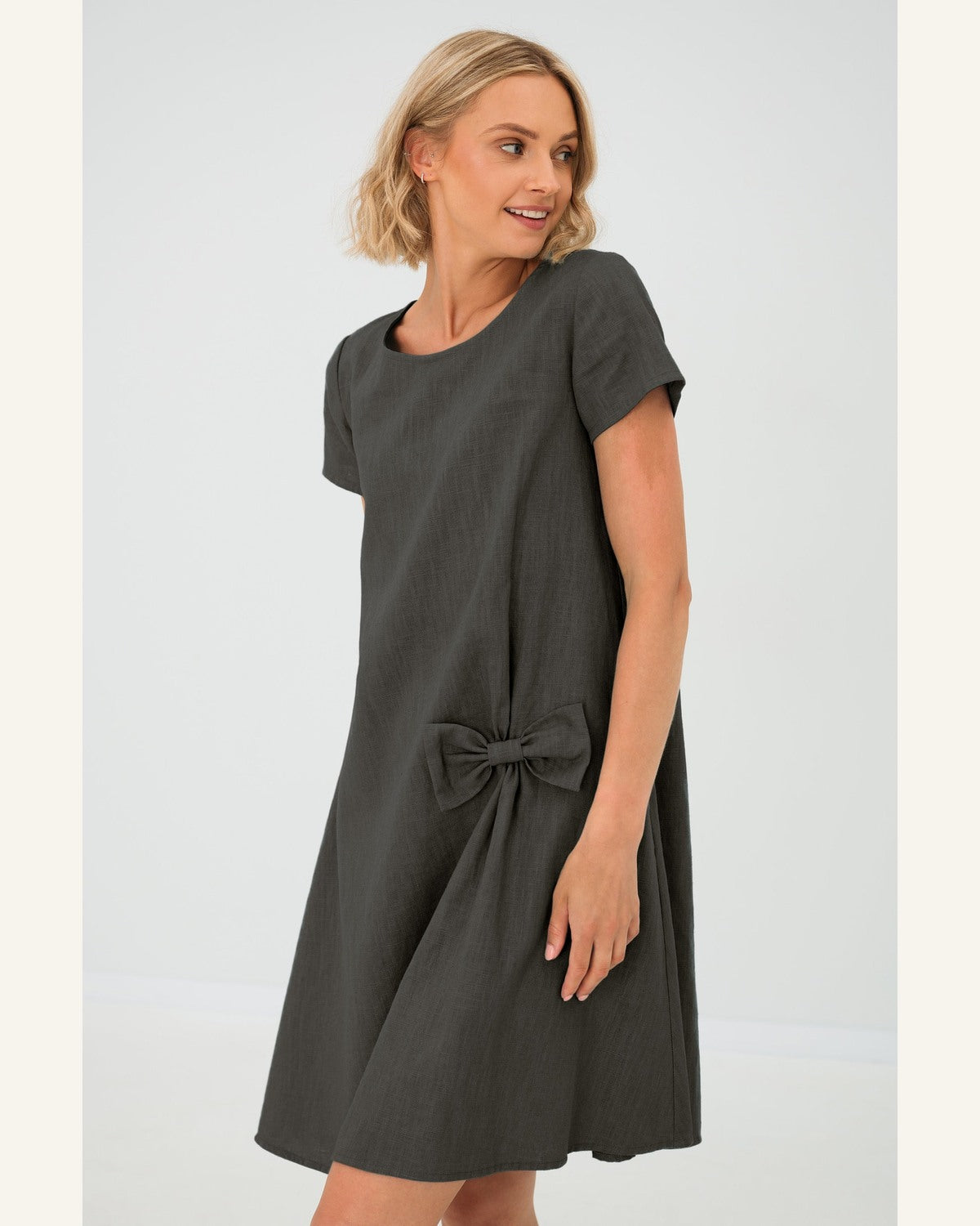 Klassisches Shift-Leinenkleid - Produktbild 2