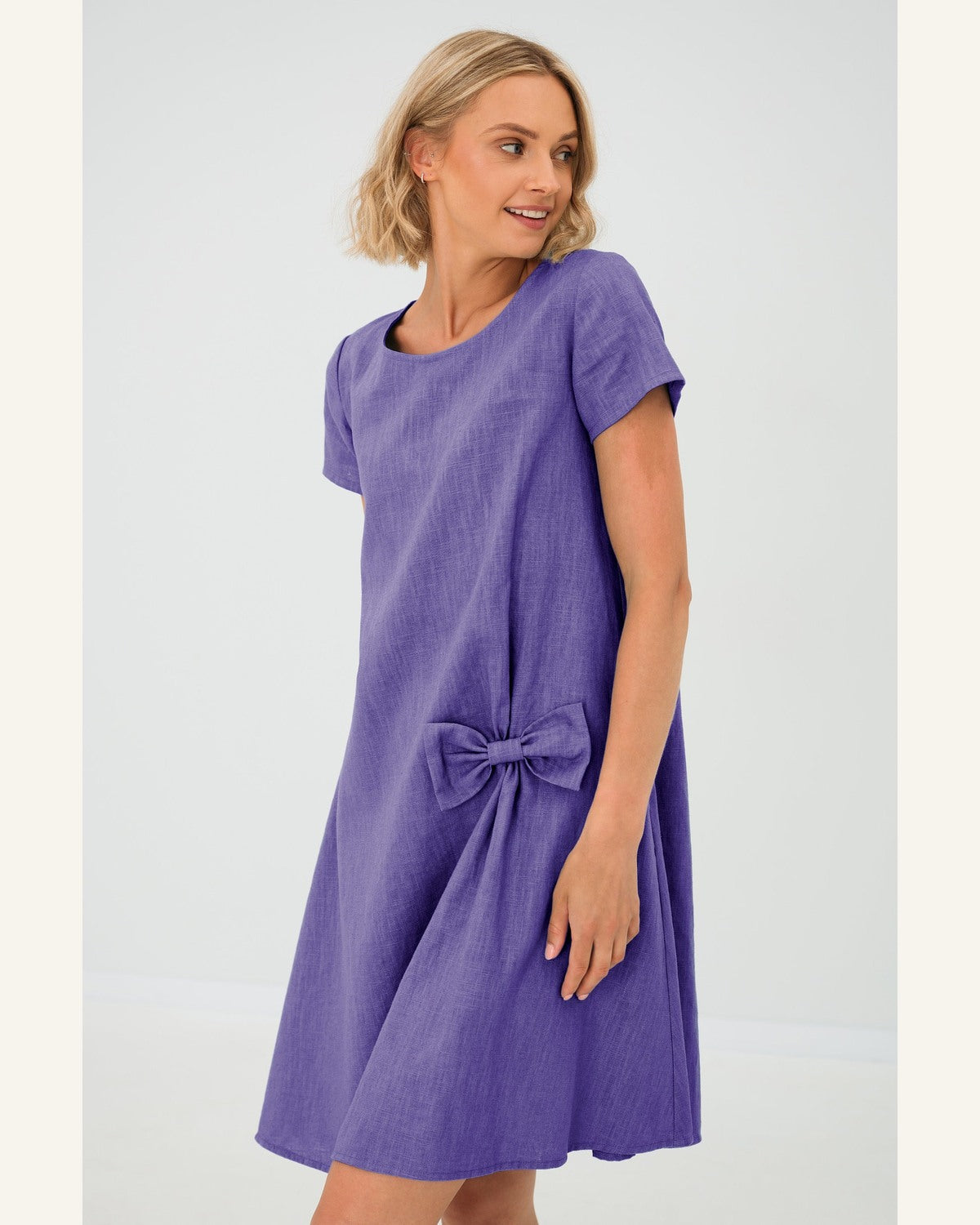 Klassisches Shift-Leinenkleid - Produktbild 3