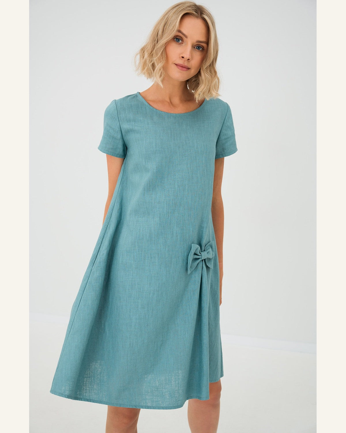 Klassisches Shift-Leinenkleid - Produktbild 4