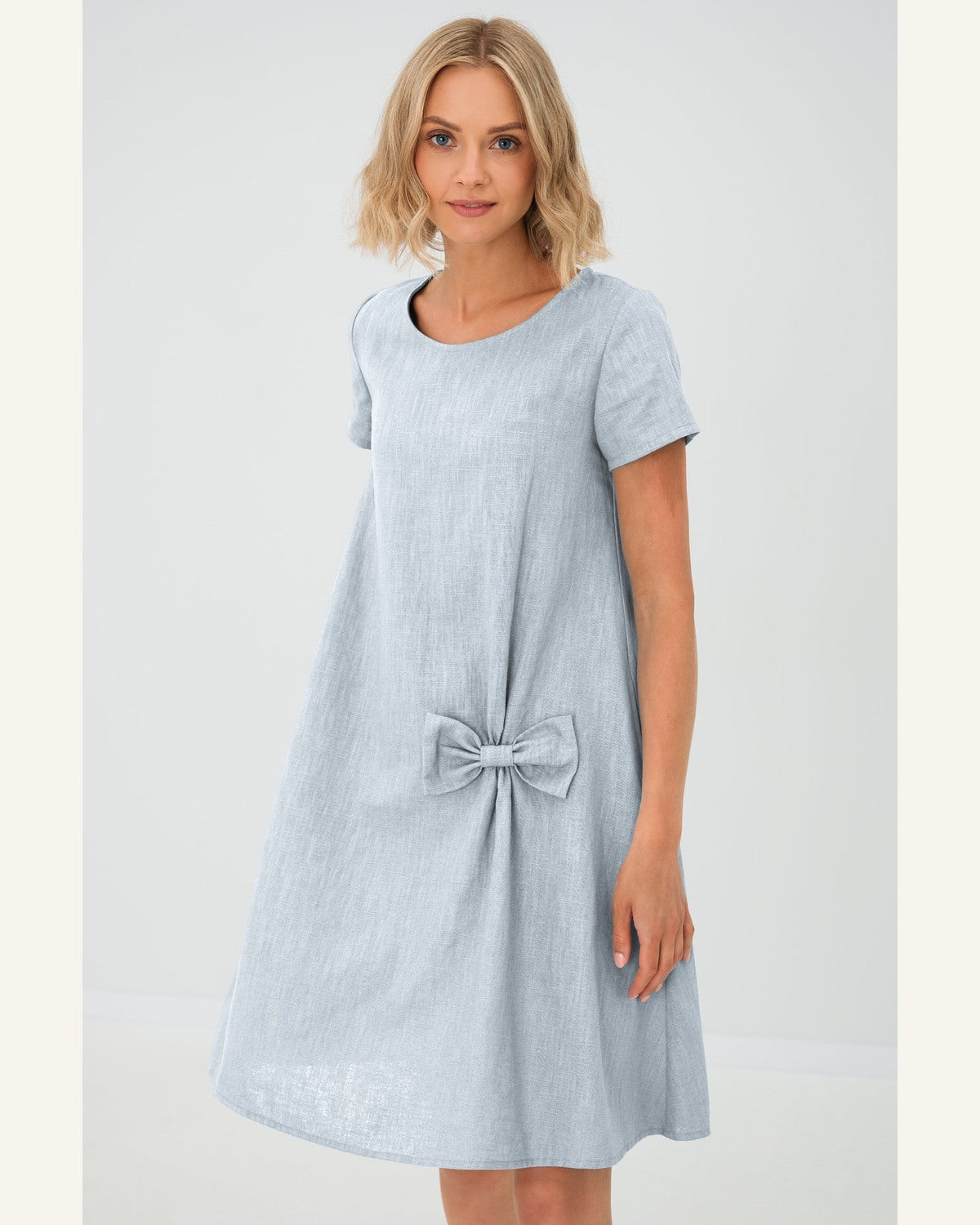 Klassisches Shift-Leinenkleid - Produktbild 5