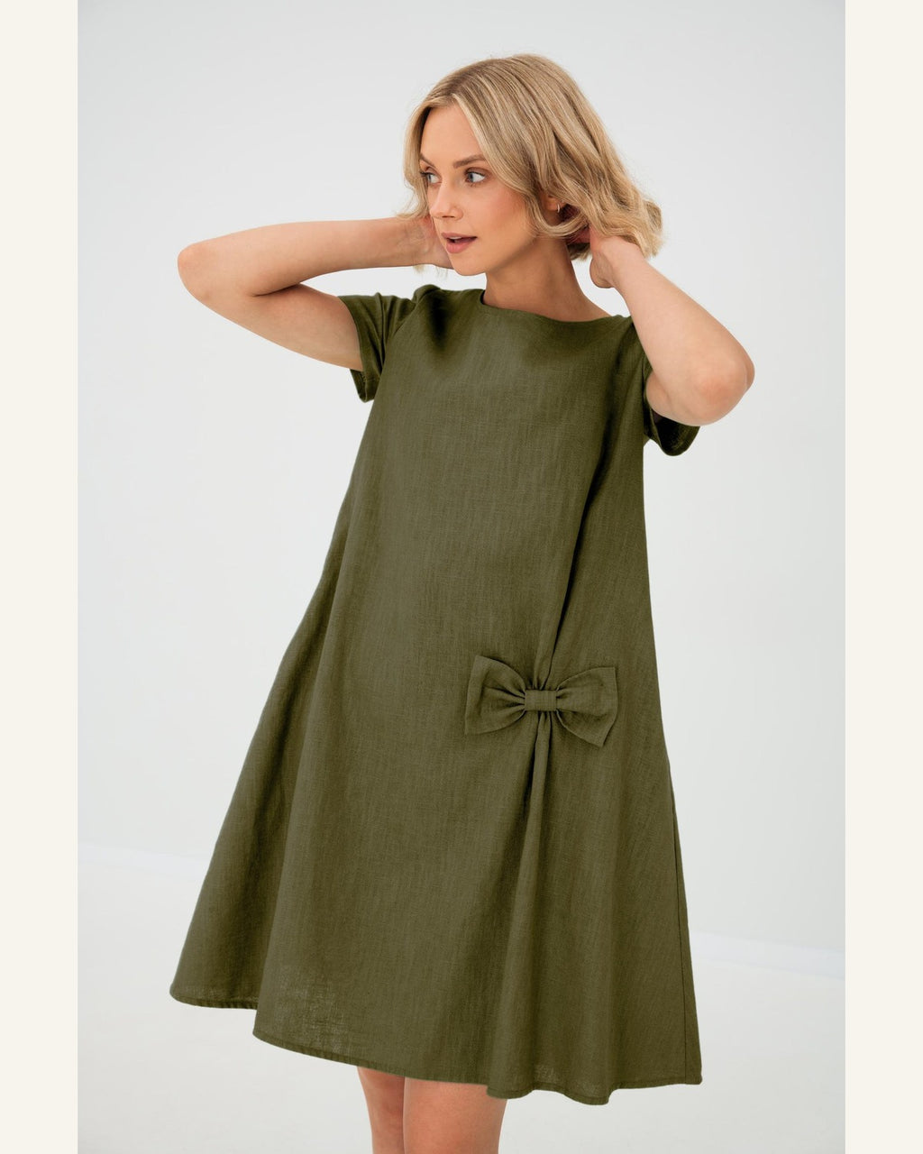 Klassisches Shift-Leinenkleid - Produktbild 6