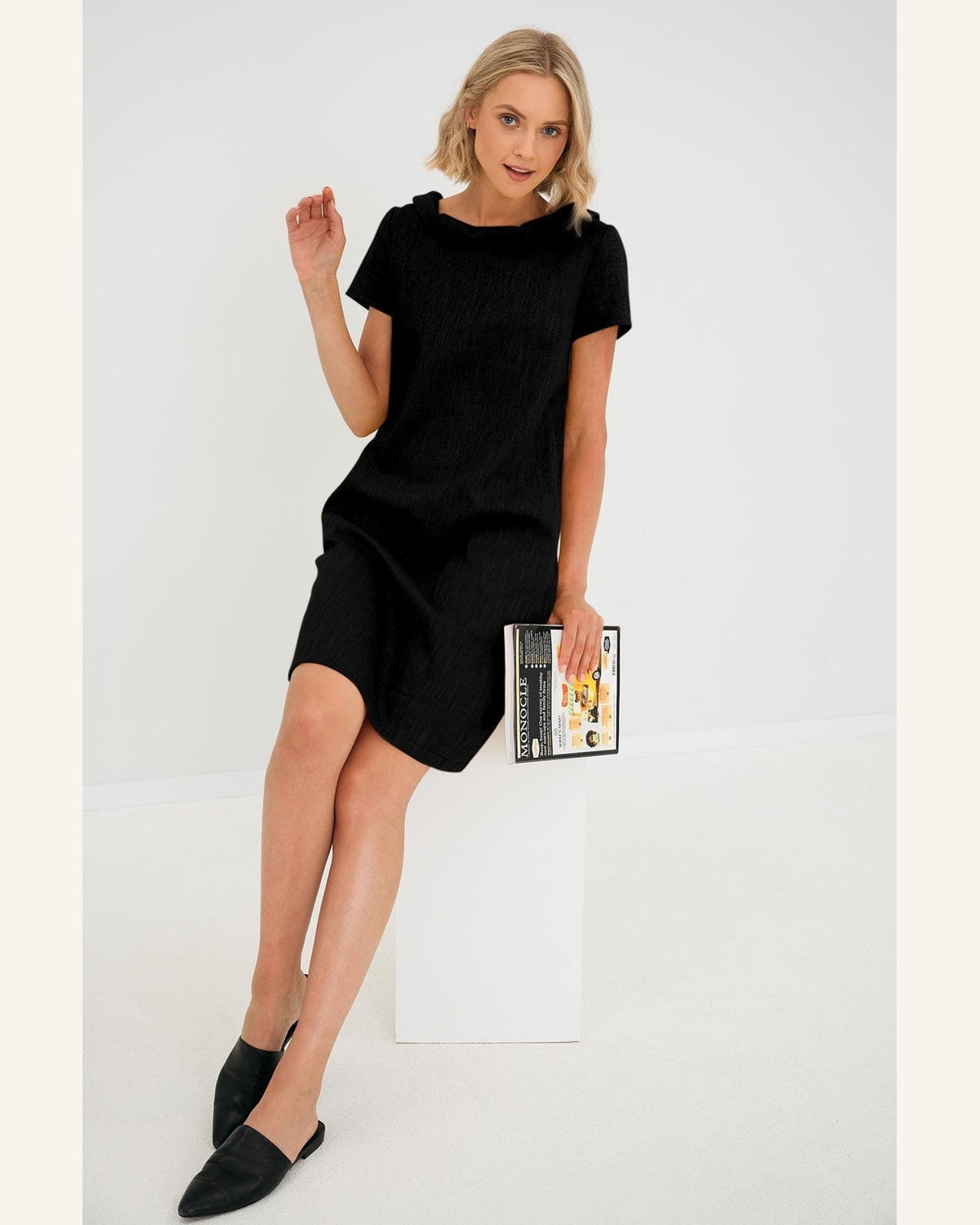 Petites A-Linien Leinenkleid - Produktbild 2