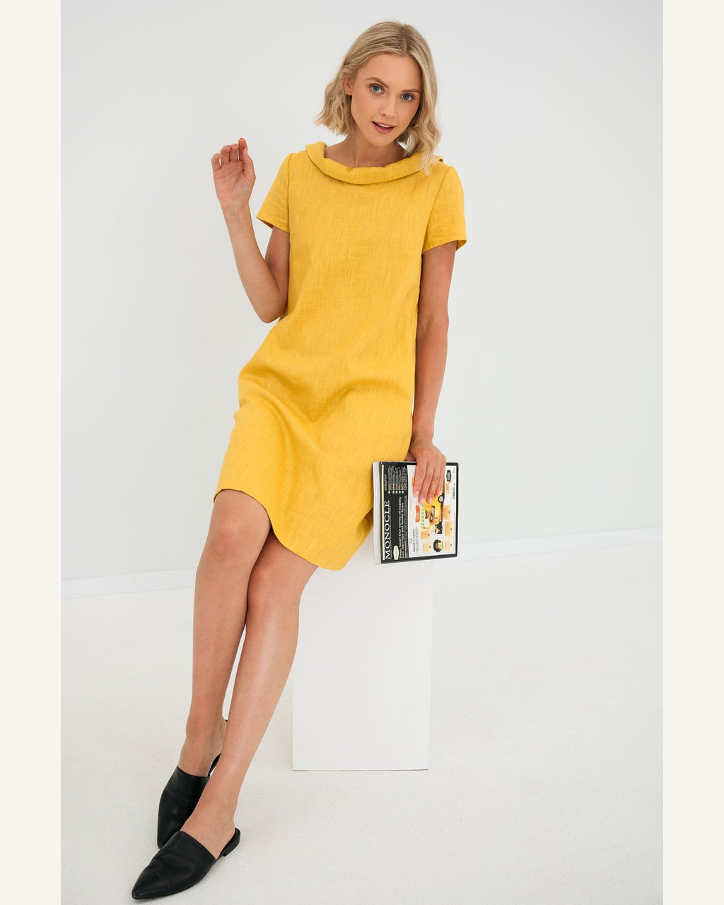 Türkisfarbenes Kleid mit Schleife - Produktbild 2